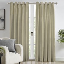 Thornton Room Darkening Eyelet Curtains (Set of 2)